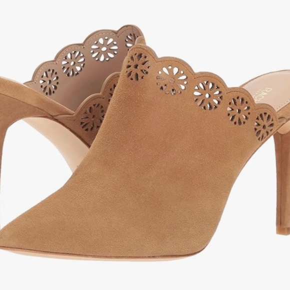 Rachel Zoe Greysen camel coloured mules. size 7.5 - Picture 3 of 9